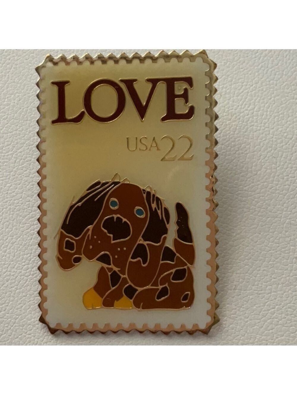 Vintage US Postal Service Dog Stamp Pin